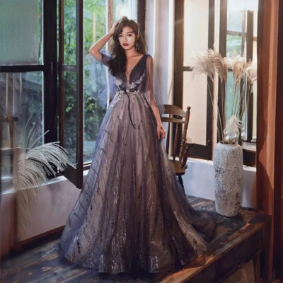 NUEVO Vestido de Noche Formal Fiesta Baile de graduación Dama de honor Actuante Vestido de Anfitrión QYHS107 Foto 1 de 4