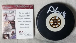 David Krejci Autograph Signed Bruins Hockey Puck COA James Spence Authentication - Picture 1 of 6