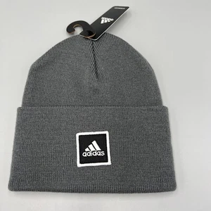 Adidas Originals Aeroready Wide Cuff Fold Beanie, Onix Grey Winter Hat. OSFM - Picture 1 of 5