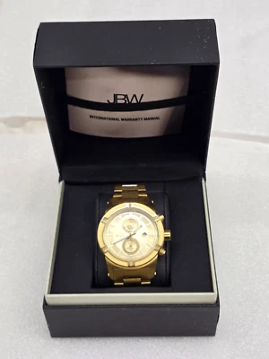 Strider Gold-tone Steel Case Gold Dial Diamond Bezel Men's Watch J6263 - Image 1 of 4