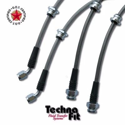 Juego de línea de freno de acero inoxidable Techna-Fit delantero y trasero para Nissan 300ZX Foto 1 de 3
