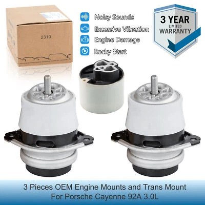 Оригинальные крепления двигателя и трансмиссии 95837504940 для Porsche Cayenne 92A 2011-2018 - Изображение 1 из 4