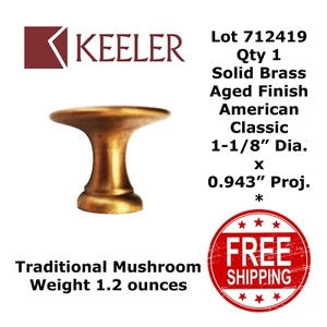 KNOB DOOR or DRAWER 1-1/8" Diameter x 0.948" Projection Keeler N???? - 712419 - Picture 1 of 5