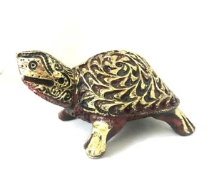 Vintage Tortuga Animales Adorno de Figurita Estatua Buena Suerte Regalo Jardín - Picture 1 of 7