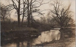 Postal RPPC Sandy Run Creek Fort Washington PA - Imagen 1 de 2