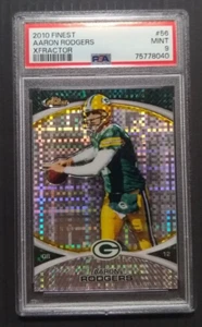 2010 Finest Aaron Rodgers XFractor #ed 060/300 PSA 9 confezioni - Foto 1 di 2