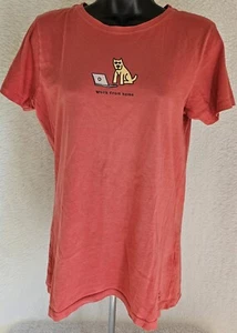 Life is Good Womens Shirt Top Blouse Size XS X Small Multicolor Work From Home - Picture 1 of 24