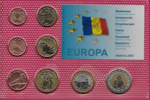ANDORRA 2014 FANTASY 8 MÜNZEN POSTFRISCH BU SET IM BLISTER - Bild 1 von 2