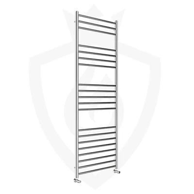 VALVE KINGS Towel Ladder Rail Radiator Stainless Steel Polished 600mm x 1600mm 2291 BTUs