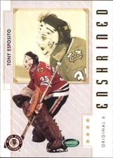 2003-04 Parkhurst Original Six Chicago Blackhawks Hockey Card #88 Tony Esposito