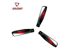 Vulcan Rotors 105 mm 3 lame lame rotore di coda di precisione (ROSSO): VTB-105R-3 - Foto 1 di 1