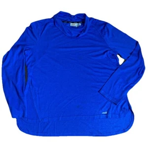Avia Pullover Top Women's 2XL Blue Long Sleeve Reflective Athletics Workout Gear - Picture 1 of 5