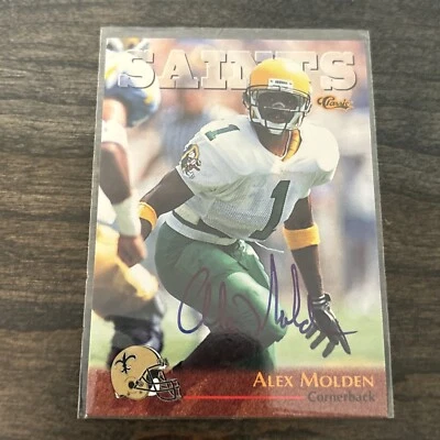 1996 Classic NFL Rookies - Autographs #27 Alex Molden (AU, RC) - Image 1 of 4
