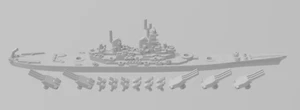 Missouri - US Navy - Rotating Turret - Wargaming - Naval Miniature - Picture 1 of 3