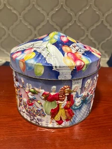 Vintage Churchills English Toffee Tin ‘MASKED BALL’ Embossed - Picture 1 of 7