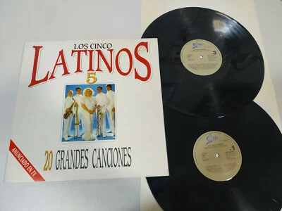 Los cinco Latinos 20 grandes canciones 1990 Epic - 2 X LP vinyl 12 " VG/VG - Image 1 of 4