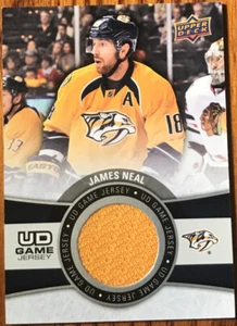 2015-16 Upper Deck UD Game Jersey James Neal #GJ-JN Nashville Predators - Picture 1 of 2