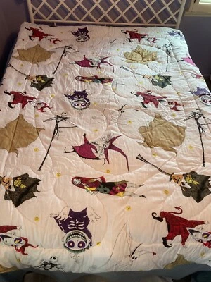 Vintage 1993 Disney Nightmare Before Christmas Twin Bed Comforter Very Rare NWOT - Image 1 of 4
