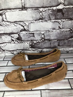 Reef Invierno Oleaje Marrón Gamuza Encaje Mocasín Zapatos Cómodos Mujer Talla 7M EE. UU./37,5 UE Foto 1 de 4