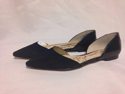 Sam Edelman Riley D'Orsay Loafer 8 M Black Suede New with Box - Image 1 of 4