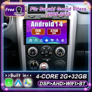 Navigation Für Suzuki Grand Vitara 2005-2015 Android 14 Autoradio Carplay GPS BT - Bild 1 von 14