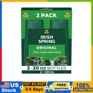 Irish Spring Body Wash for Men, Original Clean Body Wash, 20 Oz, 2 Pack - Picture 1 of 12