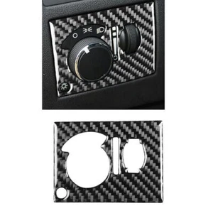 Carbon Fiber Headlight Control Cover Trim For Dodge Challenger 2008-2014 - Picture 1 of 8