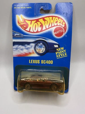 Hot Wheels - Tarjeta azul blanca - Lexus SC400 #264 - Ruedas de 5 puntos  Foto 1 de 2