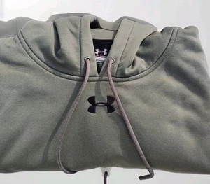 Sudadera con Capucha Under Armour Logo Superior Centro Sudadera Pullover Verde Salvia Talla 3X - Imagen 1 de 6