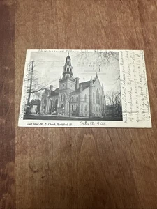 Antique Postcard Court Street Methodist Episcopal Church  Rockford Illinois 1906 - Picture 1 of 7