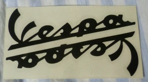 2x Vespa Aufkleber GT, GTS, LX, ET, PX, GS, PK, ET2, ET4, GTV - SCHWARZ - ANSEHEN! - Bild 1 von 1