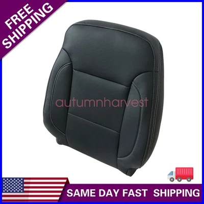 Cubierta de asiento de cuero negra para Chevy Silverado Suburban Tahoe 2014-2019 Foto 1 de 4