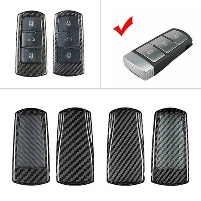 Carbon Fiber Remote Key Shell Cover Case Fit VW CC Passat B6 2009 - 12 2 Colors - Image 1 of 4