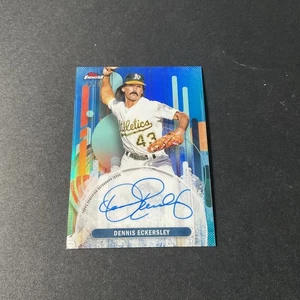 2025 Topps Finest Blue #FA-DE Dennis Eckersley Auto /99 Athletics HOF 🔥 - Picture 1 of 2