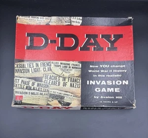 Avalon Hill D-Day Invasion Board Game World War II WW2 War Strategy Vintage 1965 - Picture 1 of 4