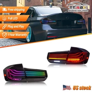 RGB LED Tail Lights For BMW F30 F80 2013-2018 M3 3 Series CSL Start UP Animation - Picture 1 of 24