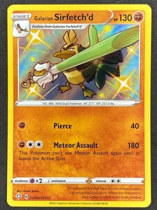 Pokémon Galarian Sirfetch'd Shiny SV064/SV122 SIF Shining Fates LP/NM - Imagen 1 de 2