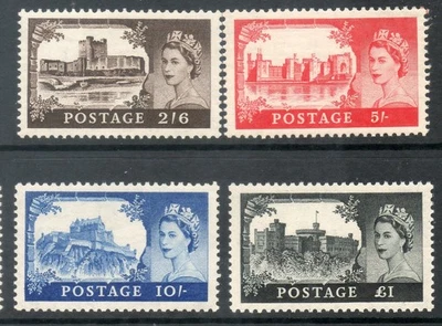 GB SG 536 - 539 1955 Waterlow High Value set Fine unmounted mint CAT £250  4 - Image 1 of 2