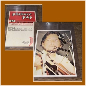 1974 Bob Dylan Panini ๐ฅ Picture Music Card Pop Sticker Card RARE - Picture 1 of 3