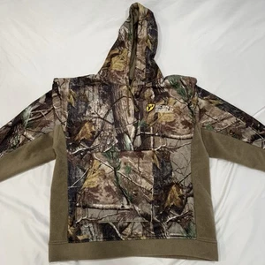 VTG Scent Shield Hoodie Mens L Realtree Camo Fleece Pullover Bone Collector - Picture 1 of 6