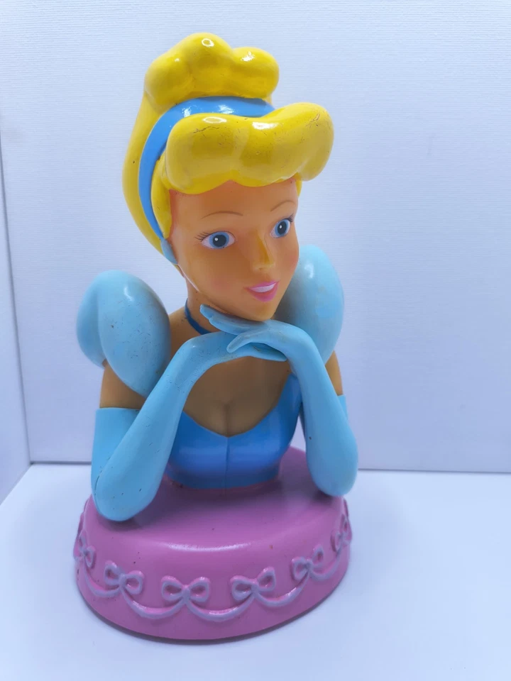 Disney Princess vintage Cinderella Bust Coin Bank - Image 1 of 4