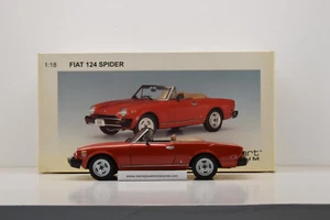 FIAT 124 SPIDER 1981 RED AUTOART 1/18 NEUVE EN BOITE - Foto 1 di 13