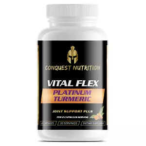 Conquest Vital Flex Platinum Turmeric Joint Support Plus - 60 cápsulas vegetales - Imagen 1 de 2
