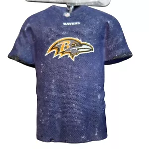 Maglia NFL Baltimore Ravens decorazione natalizia squadra logo numero 01 vacanza NUOVA - Foto 1 di 5