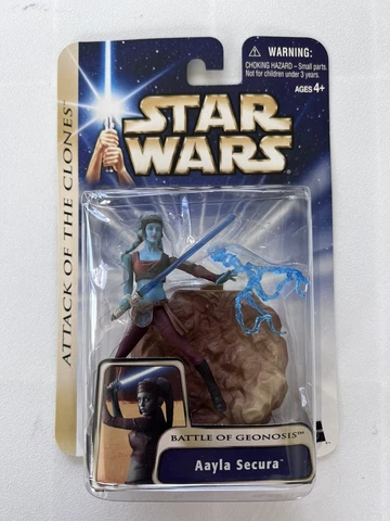 Star Wars-Attack of the Clones: Aayla Secura, Battle of Geonosis Hasbro 2003 Cover