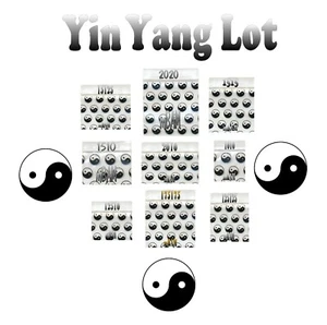 100 LOT OF YIN YANGS ALL SIZES Apple Zip Baggies Mini POLYBAGS - Picture 1 of 12