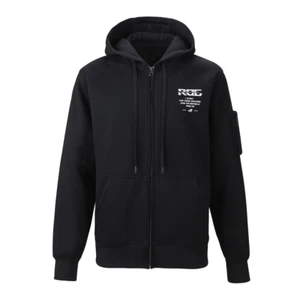 AUS ROG Pixel Game Jacket Gaming Zipper (große verstellbare Kapuze, schwarz) - Bild 1 von 4