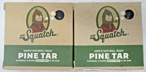 Dr. Squatch Bar Soap Pine Tar 2x 5oz bars - Picture 1 of 4