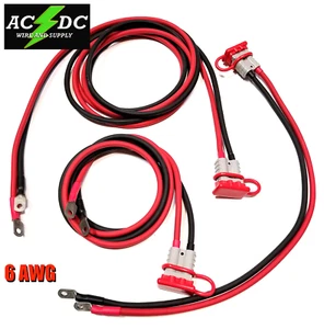 2 GAUGE 2 FT, 4 FT, 12 FT WINCH WIRING KIT, QUICK CONNECT, ATV, RTV, UTV - Picture 1 of 2