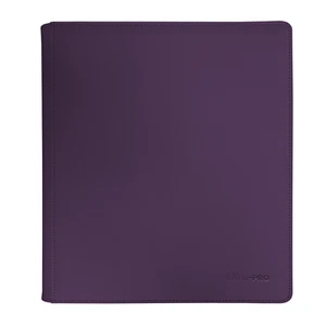 *NEW* Ultra Pro Vivid 12 Pocket Zippered PRO-Binder Midnight Plum 480 Cards - Picture 1 of 2